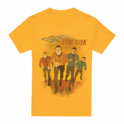 Star Trek Mens Animated T-Shirt - M, Gold