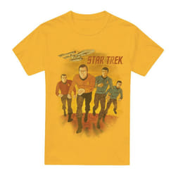 Star Trek Mens Animated T-Shirt - XXL, Gold