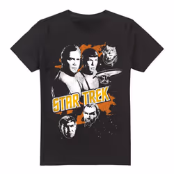 Star Trek Mens Good Vs Evil Graphic T-Shirt - S, Black