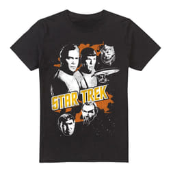 Star Trek Mens Good Vs Evil Graphic T-Shirt - S, Black
