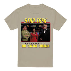 Star Trek Mens The Savage Curtain T-Shirt - 3XL, Sand