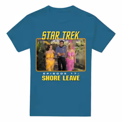 Star Trek Mens Shore Leave T-Shirt - XXL, Slate