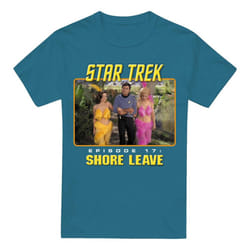 Star Trek Mens Shore Leave T-Shirt - XXL, Slate