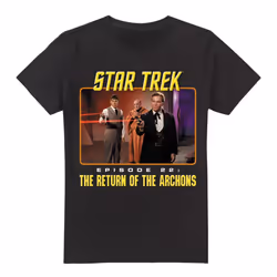 Star Trek Mens Episode 22 T-Shirt - XL, Black