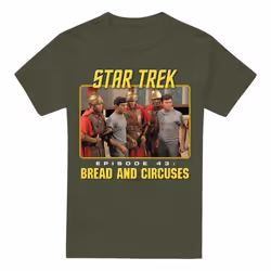 Star Trek Mens Episode 43 T-Shirt - 3XL, Military Green