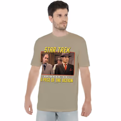 Star Trek Mens Episode 49 T-Shirt - XXL, Safari Green