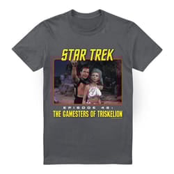 Star Trek Mens Episode 46 T-Shirt - S, Charcoal