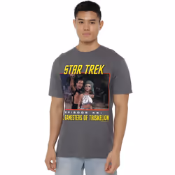 Star Trek Mens Episode 46 T-Shirt - S, Charcoal