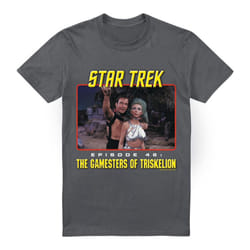 Star Trek Mens Episode 46 T-Shirt - M, Charcoal