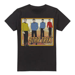 Star Trek Mens Classic T-Shirt - S, Black