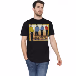 Star Trek Mens Classic T-Shirt - 3XL, Black