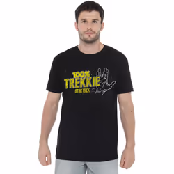 Star Trek Mens Trekkie T-Shirt - XL, Black