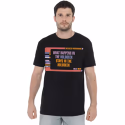 Star Trek Mens Holodeck Secrets T-Shirt - XXL, Black
