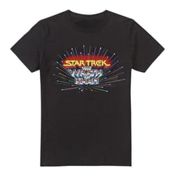 Star Trek Mens Khan Logo T-Shirt - 3XL, Black