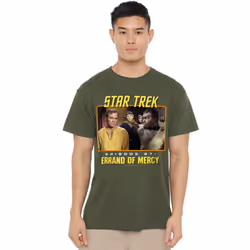 Star Trek Mens Episode 27 T-Shirt - XXL, Military Green