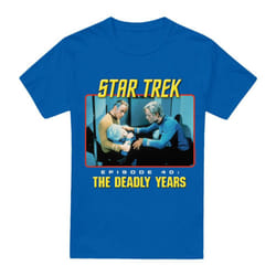 Star Trek Mens Episode 40 T-Shirt - XL, Royal Blue