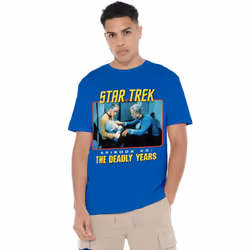 Star Trek Mens Episode 40 T-Shirt - XXL, Royal Blue