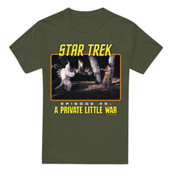 Star Trek Mens Episode 45 T-Shirt - S, Military Green