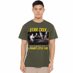 Star Trek Mens Episode 45 T-Shirt - S, Military Green