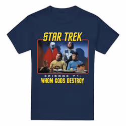 Star Trek Mens Episode 71 T-Shirt - XXL, Navy