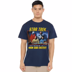 Star Trek Mens Episode 71 T-Shirt - XXL, Navy