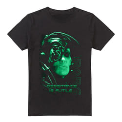 Star Trek Mens Resistance is Futile T-Shirt - XL, Black