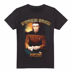 Star Trek Mens Poker Face T-Shirt - 5XL, Black