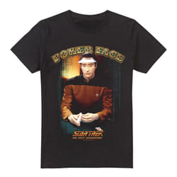 Star Trek Mens Poker Face T-Shirt - 5XL, Black