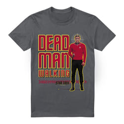Star Trek Mens Dead Man Walking T-Shirt - 4XL, Charcoal