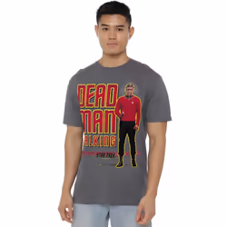 Star Trek Mens Dead Man Walking T-Shirt - 4XL, Charcoal