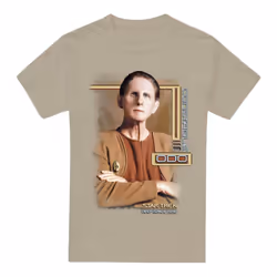 Star Trek Mens Odo T-Shirt - L, Sand