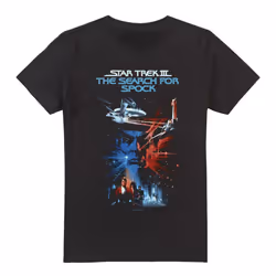 Star Trek Mens Search for Spock T-Shirt - M, Black
