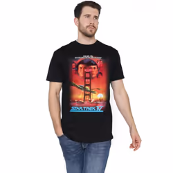 Star Trek Mens The Voyage Home T-Shirt - 4XL, Black
