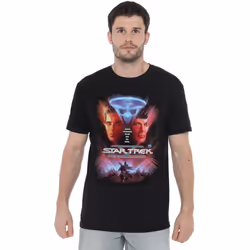 Star Trek Mens The Final Frontier T-Shirt - L, Black