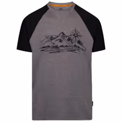 Trespass Mens Fullmer Mountain T-Shirt - XL, Grey Marl
