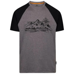 Trespass Mens Fullmer Mountain T-Shirt - XL, Grey Marl