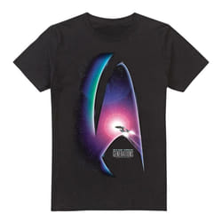 Star Trek Mens Generations T-Shirt - 4XL, Black