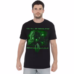 Star Trek Mens Assimilate T-Shirt - XL, Black