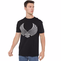 Star Trek Mens Romulan Logo T-Shirt - XXL, Black
