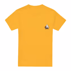 Star Trek Mens The Next Generation Engineering Emblem T-Shirt - L, Gold