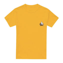 Star Trek Mens The Next Generation Engineering Emblem T-Shirt - L, Gold