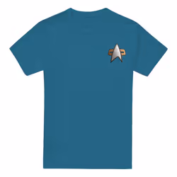 Star Trek Mens Deep Space Nine Science Emblem T-Shirt - XXL, Slate