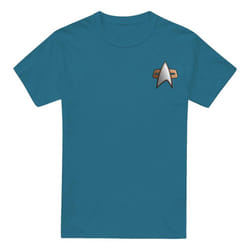 Star Trek Mens Deep Space Nine Science Emblem T-Shirt - XXL, Slate