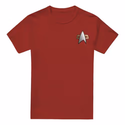Star Trek Mens Deep Space Nine Command Emblem T-Shirt - XXL, Cardinal