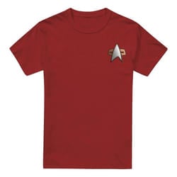Star Trek Mens Deep Space Nine Command Emblem T-Shirt - XXL, Cardinal