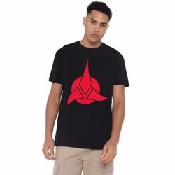 Star Trek Mens Klingon Logo T-Shirt - S, Black