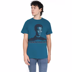 Star Trek Mens Overachiever T-Shirt - XXL, Slate