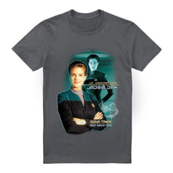 Star Trek Mens Jadzia Dax T-Shirt - 3XL, Charcoal