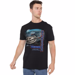 Star Trek Mens Enterprise NX 01 T-Shirt - 3XL, Black