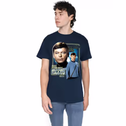 Star Trek Mens Leonard McCoy T-Shirt - M, Navy